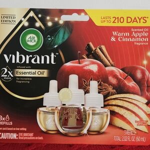 Air Wick Warm Apple & Cinnamon Scented Oil Refills